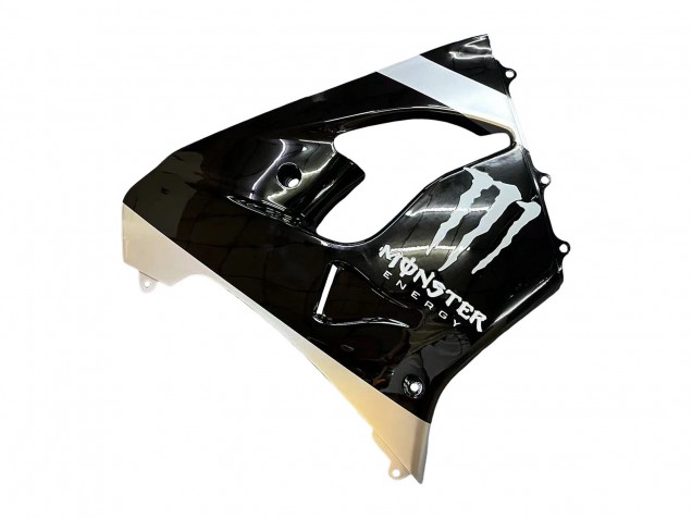 Carenagens Moto Kawasaki ZX9R 2002-2003 - Prata Preto Brilhante Monstro Elf