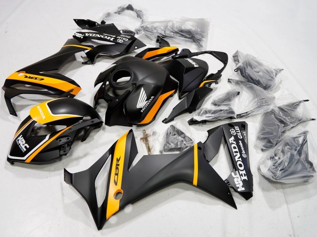 Carenagens Moto Honda CBR650R 2019-2020 - Preto Fosco Amarelo Branco