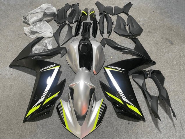 Carenagens Moto Yamaha YZF R3/R25 2015-2018 - Prata Amarelo Preto