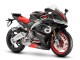 Carenagens Moto Aprilia RS660 2020-2024 - Preto Fosco Prata Vermelho