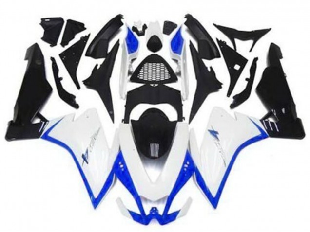 Carenagens Moto Aprilia RSV4 1000 2009-2015 - Branco Azul Preto
