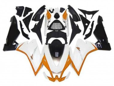 Carenagens Moto Aprilia RSV4 1000 2009-2015 - Branco Laranja Preto