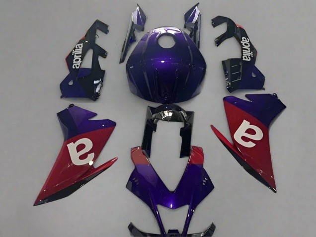 Carenagens Moto Aprilia RSV4 1000 2009-2015 - Roxo Vermelho