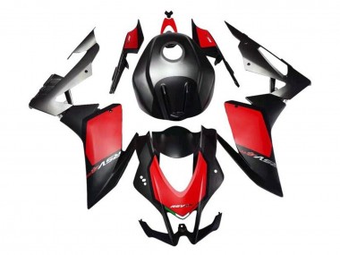 Carenagens Moto Aprilia RSV4 1000 2016-2020 - Preto Fosco Vermelho Cinzento