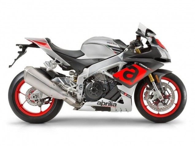 Carenagens Moto Aprilia RSV4 1000 2016-2020 - Prata Vermelho Preto