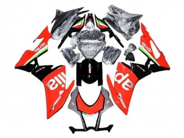 Carenagens Moto Aprilia RSV4 1000 2016-2020 - Vermelho Prata Preto Verde Branco