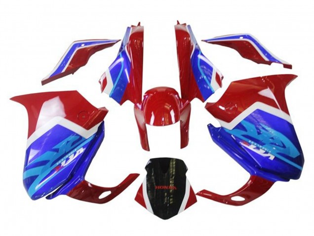 Carenagens Moto Honda VFR 1200 2010-2014 - Branco Vermelho Azul