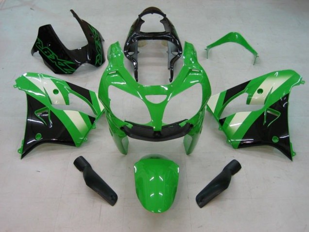 Carenagem Moto Kawasaki ZX9R 2002-2003 - Verde Branco Preto