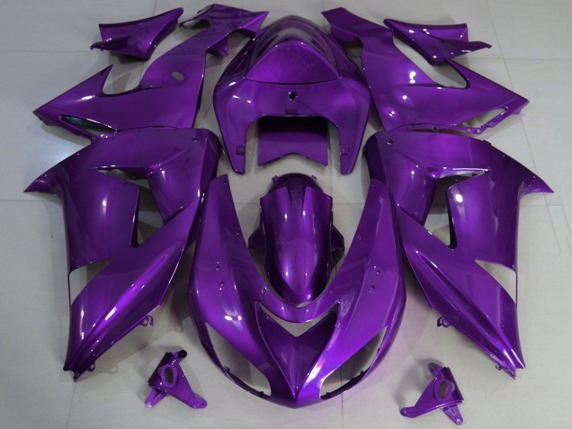 Carenagem Moto Kawasaki ZX10R 2006-2007 - Roxo