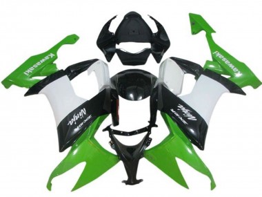 Carenagem Moto Kawasaki ZX10R 2008-2010 - Verde Branco Preto