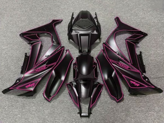 Carenagens Moto Kawasaki ZX10R 2011-2015 - Preto Fosco Roxo
