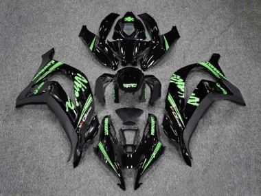 Carenagens Moto Kawasaki ZX10R 2016-2020 - Preto Brilhante Verde