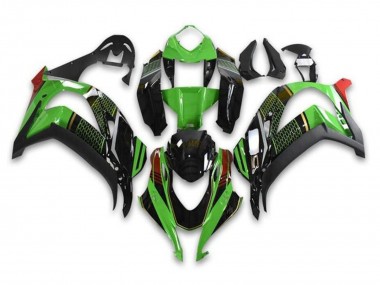 Carenagens Moto Kawasaki ZX10R 2016-2020 - Verde Preto Brilhante Vermelho Honeycomb