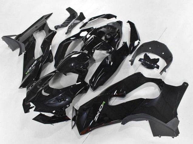 Carenagens Moto Kawasaki ZX10R 2021-2025 - Preto Brilhante Branco Verde Decal