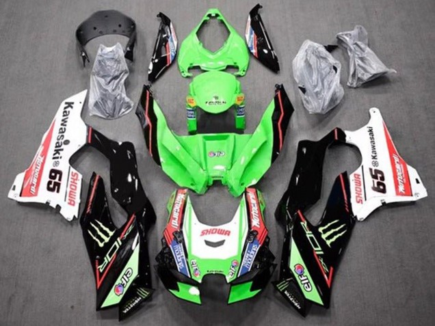 Carenagens Moto Kawasaki ZX10R 2021-2025 - Verde Preto Vermelho Branco Azul Showr Elf Monstro 65
