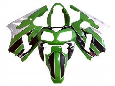 Carenagens Moto Kawasaki ZX12R 2000-2001 - Branco Verde Preto Listra