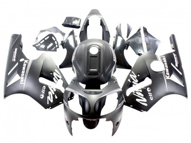 Carenagens Moto Kawasaki ZX12R 2000-2001 - Preto Fosco Branco