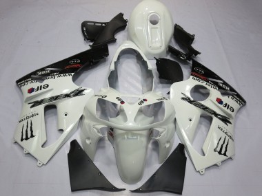 Carenagens Moto Kawasaki ZX12R 2000-2001 - Branco Pérola Preto Elf Monstro Energy