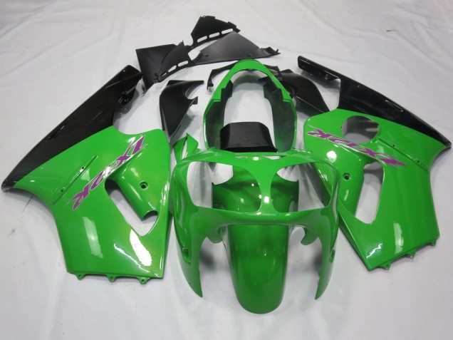 Carenagens Moto Kawasaki ZX12R 2000-2001 - Verde Preto Roxo