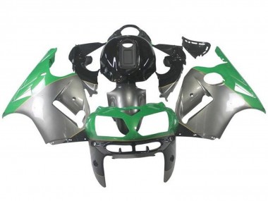 Carenagens Moto Kawasaki ZX12R 2002-2006 - Prata Verde Preto