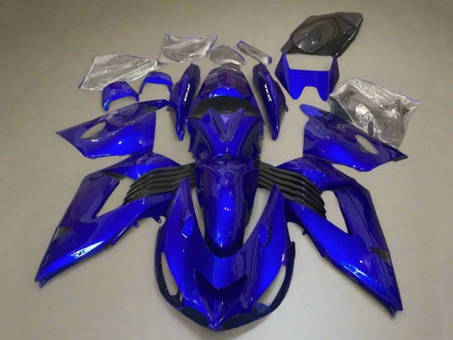 Kits Carenagem Moto Kawasaki ZX14R ZZR1400 2006-2011 - Azul