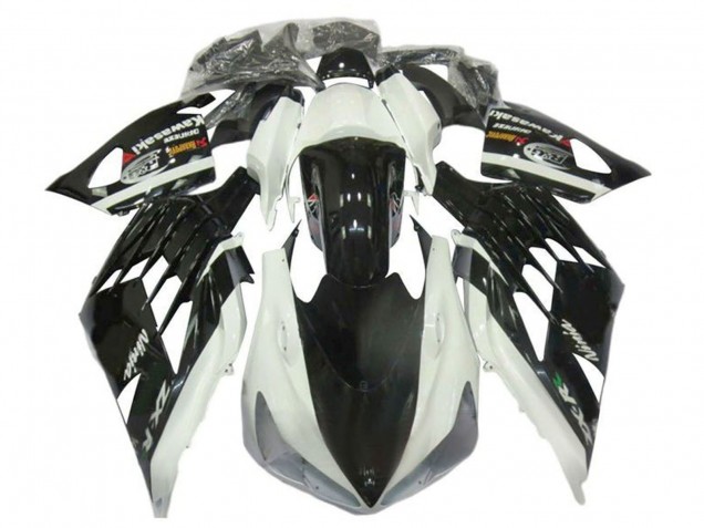 Carenagens Moto Kawasaki ZX14R ZZR1400 2012-2024 - Branco Preto