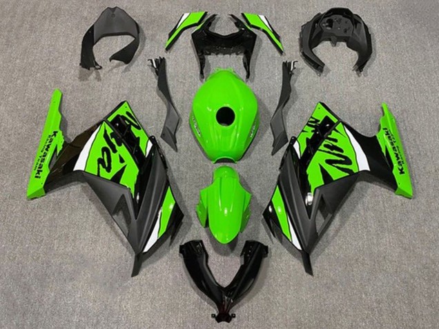 Carenagens Moto Kawasaki EX300 2013-2024 - Verde Branco Preto