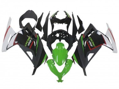 Carenagens Moto Kawasaki EX300 2013-2024 - Branco Vermelho Verde Preto