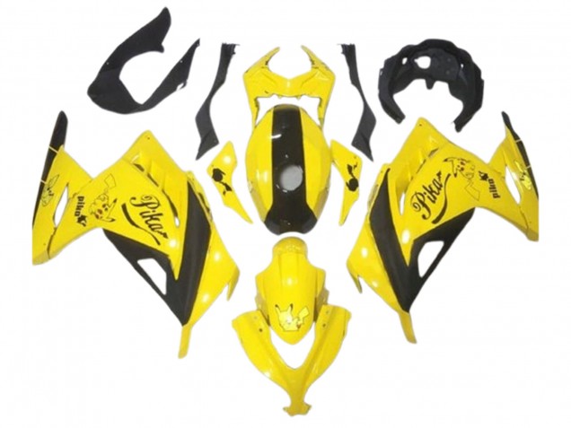Carenagens Moto Kawasaki EX300 2013-2024 - Amarelo Preto Pikachu
