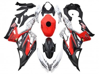 Carenagens Moto Kawasaki Ninja 400 2018-2024 - Branco Vermelho Preto