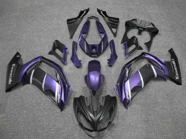 Carenagens Moto Kawasaki Ninja 650 EX650 2012-2016 - Roxo Prata Preto Fosco
