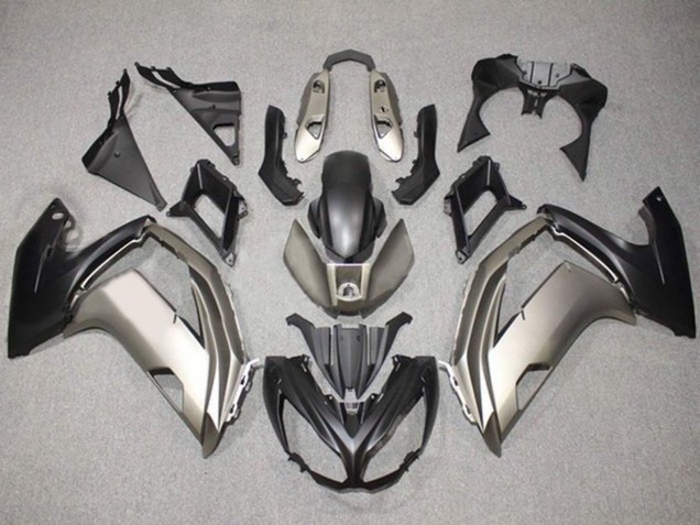 Carenagens Moto Kawasaki Ninja 650 EX650 2012-2016 - Prata Preto Fosco
