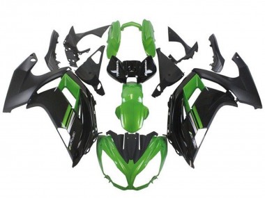 Carenagens Moto Kawasaki Ninja ER6F 2012-2014 - Verde Preto