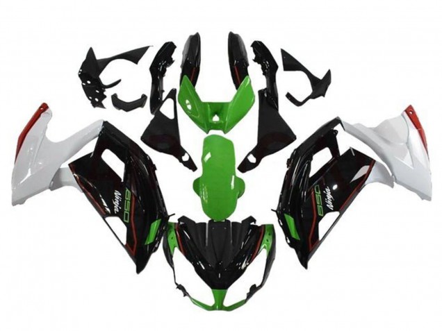 Carenagens Moto Kawasaki Ninja 650 EX650 2012-2016 - Verde Preto Branco Vermelho