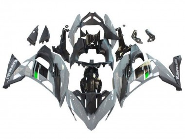 Carenagens Moto Kawasaki Ninja 650 EX650 2017-2019 - Cinzento Preto Verde