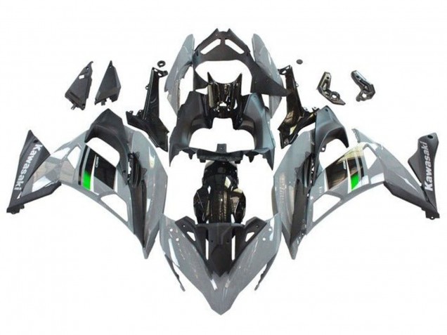 Carenagens Moto Kawasaki Ninja 650 EX650 2017-2019 - Cinzento Preto Verde