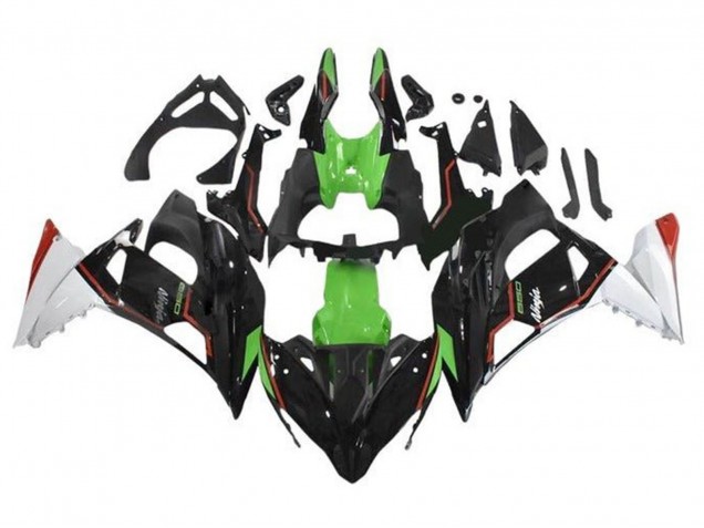 Carenagens Moto Kawasaki Ninja 650 EX650 2017-2019 - Verde Preto Branco Vermelho