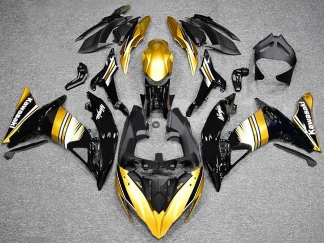 Carenagens Moto Kawasaki Ninja 650 EX650 2017-2019 - Ouro Preto Branco