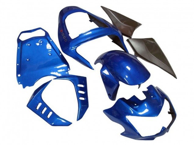 Carenagens Moto Kawasaki Z1000 2003-2006 - Azul Preto Fosco