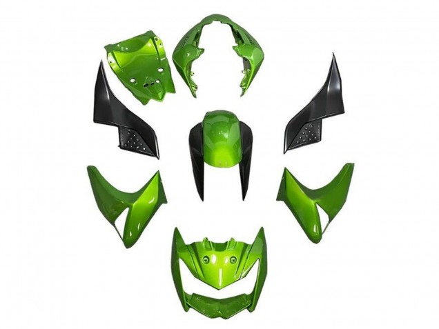 Carenagens Moto Kawasaki Z1000 2007-2009 - Verde Preto