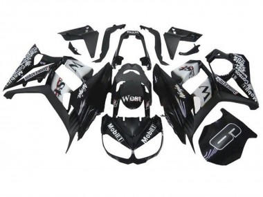 Carenagens Moto Kawasaki Z1000SX 2010-2016 - Preto Brilhante Branco Mobil West