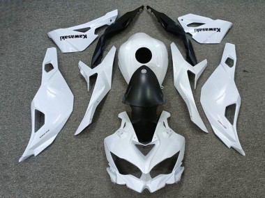 Carenagens Moto Kawasaki ZX25R ZX-25R 2019-2025 - Branco Preto Fosco