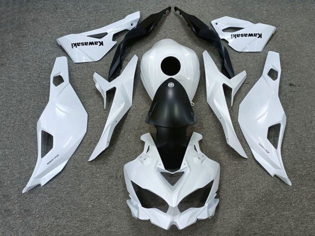 Carenagens Moto Kawasaki ZX25R ZX-25R 2019-2025 - Branco Preto Fosco