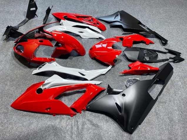 Carenagens Moto BMW S1000RR 2009-2014 - Vermelho Branco Preto Fosco