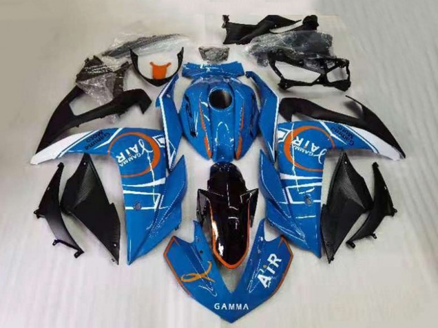 Carenagens Moto Yamaha YZF R3 2015-2018 - Azul Branco Preto Laranja