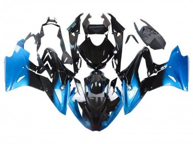 Carenagens Moto BMW S1000RR 2015-2016 - Azul Preto Brilhante