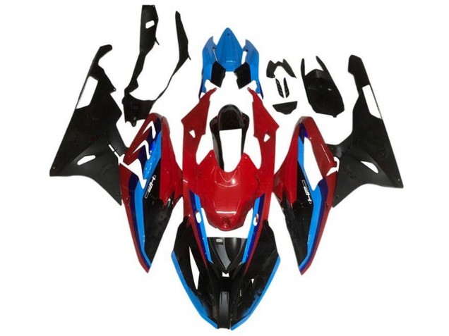 Carenagens Moto BMW S1000RR 2015-2016 - Vermelho Azul Preto Listra