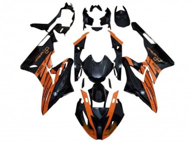 Carenagem Moto BMW S1000RR 2015-2016 - Laranja Preto Brilhante