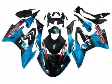 Carenagens Moto BMW S1000RR 2017-2018 - Azul Vermelho Preto Fosco Petronas