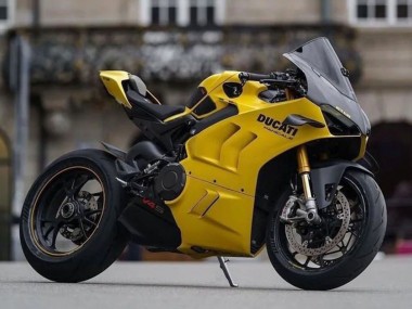 Carenagens Moto Ducati Panigale V4 V4S 2022-2024 - Amarelo Preto